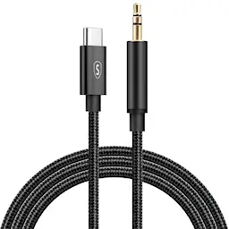 Lydkabel USB-C til AUX 3.5mm 1m Sort