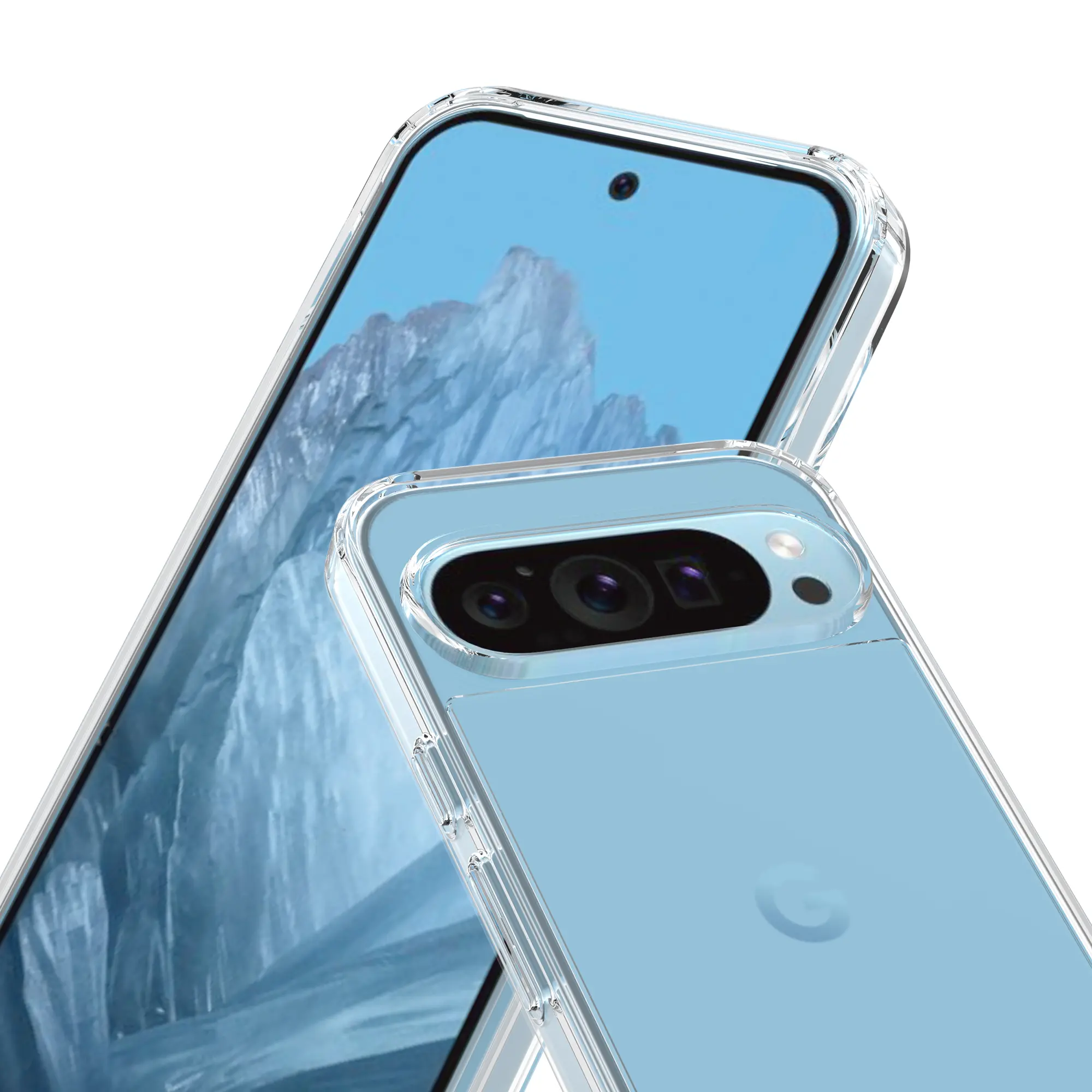 Hybridskal Google Pixel 9 Pro Genomskinlig