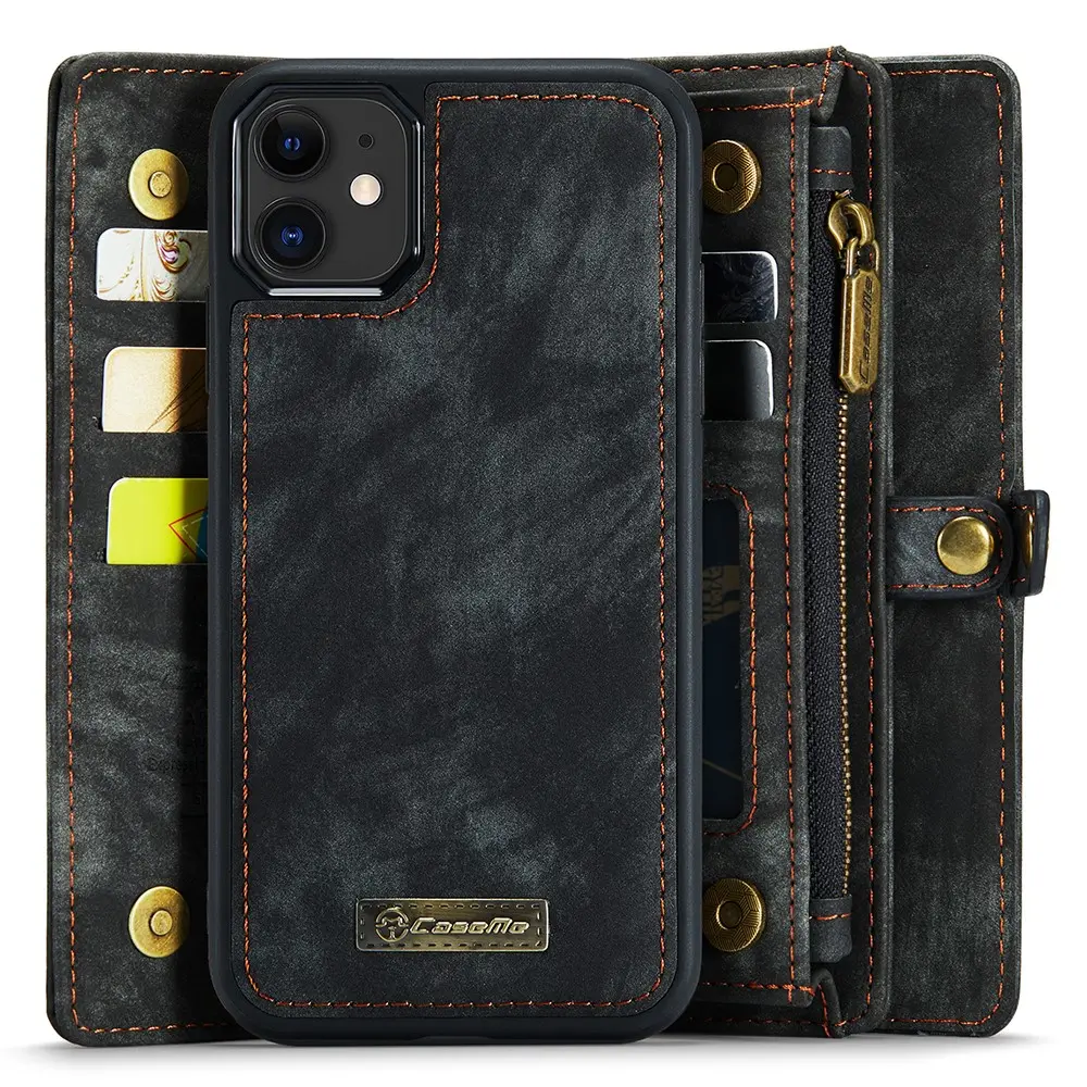 Multi-slot Plånboksfodral iPhone 11 Grå