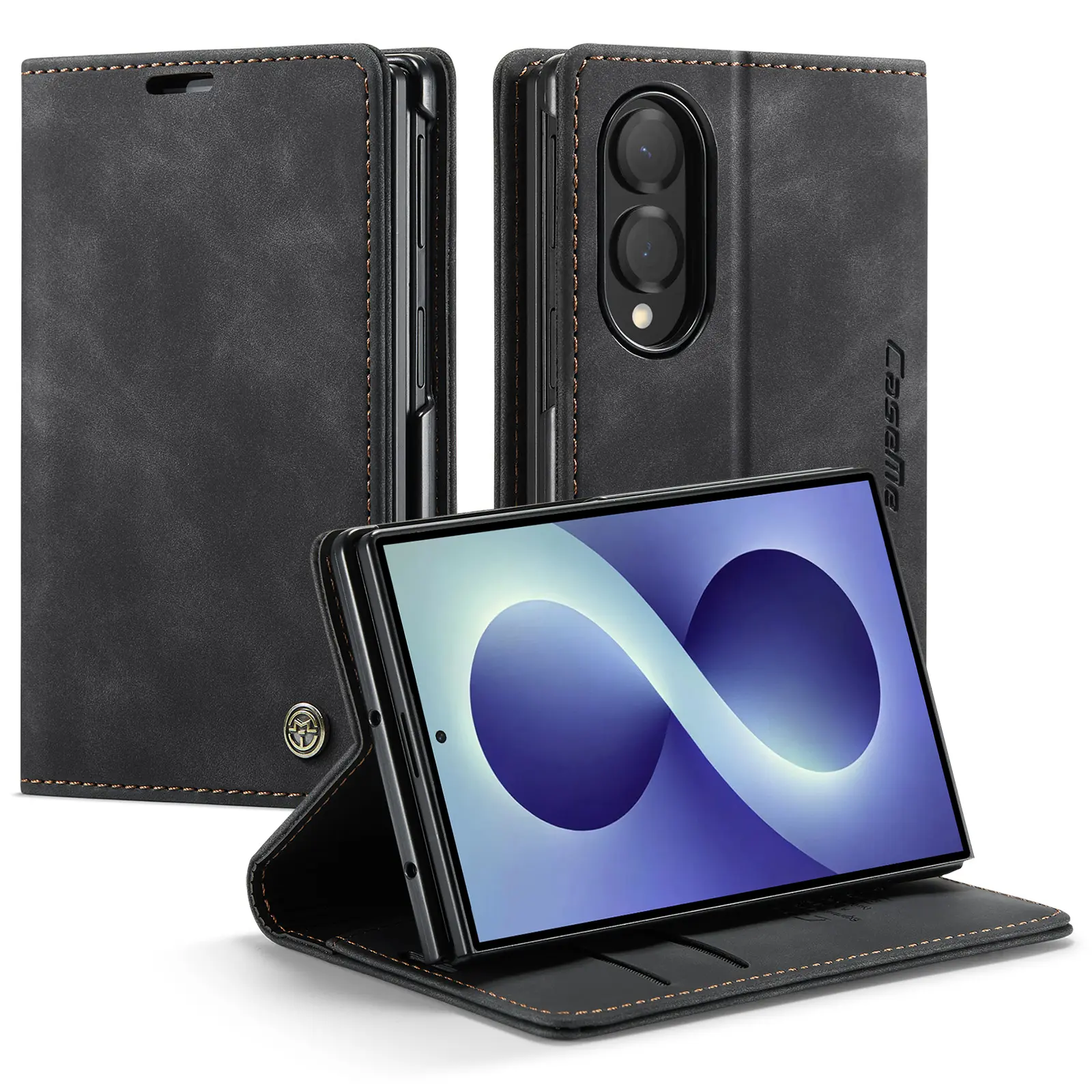 Slim Lompakkokotelo Samsung Galaxy Z Fold 8 Musta