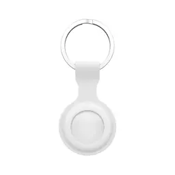 Apple AirTag Nøglering med silikonecover, Hvid