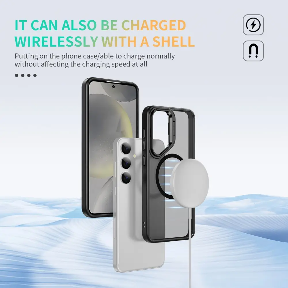 Hybridskal Kickstand MagSafe Samsung Galaxy S25 Svart