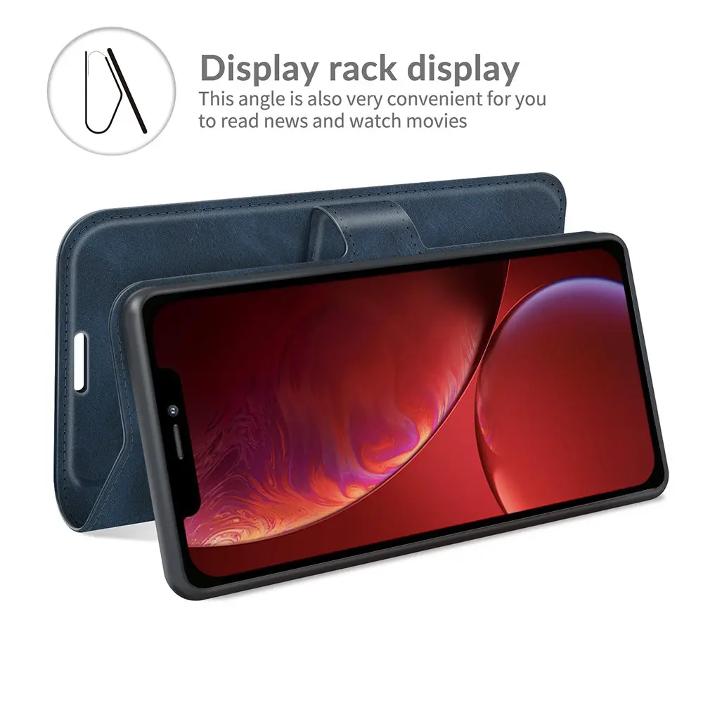 Leather Wallet iPhone 13 Blue