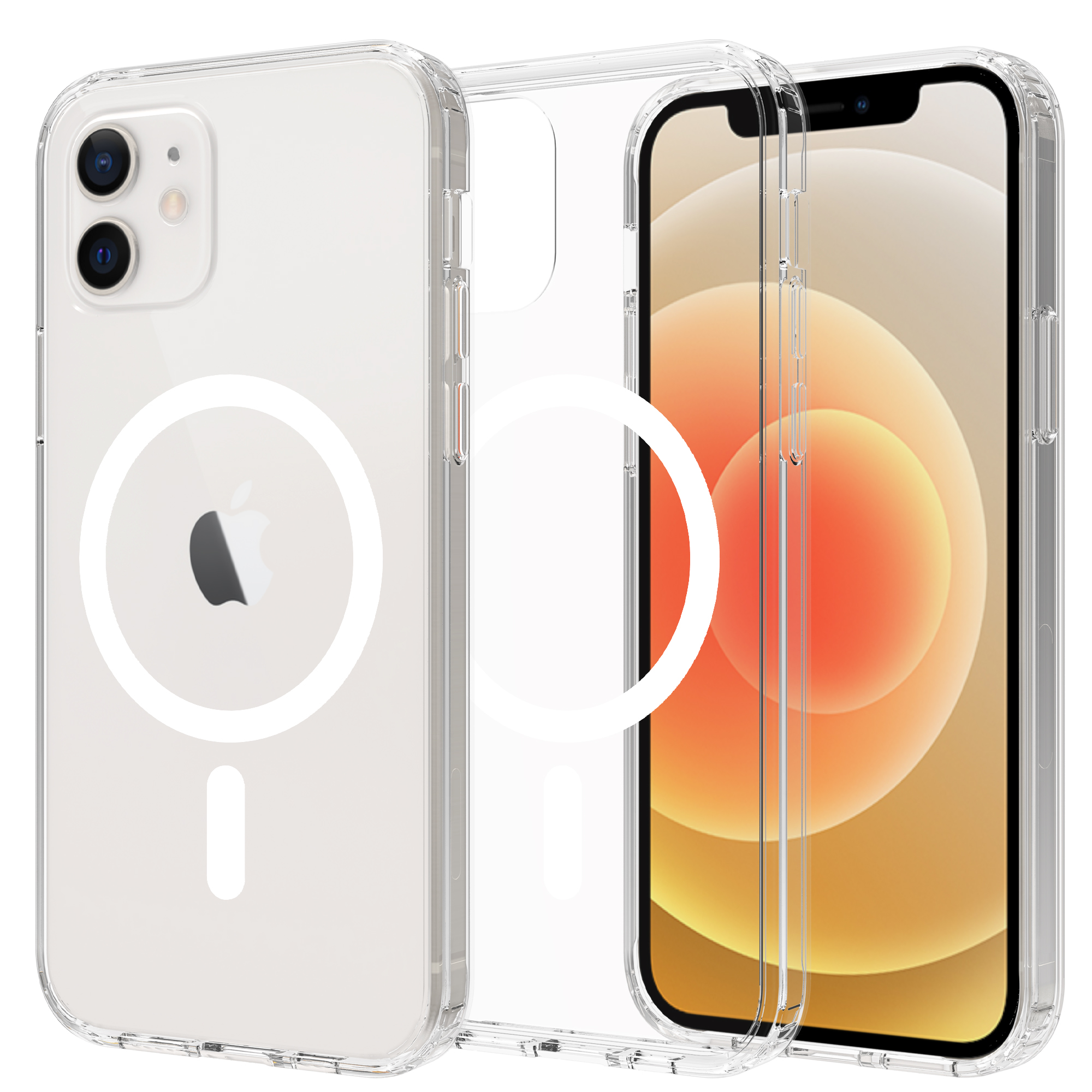 Mobique Hybriddeksel MagSafe iPhone 12 Mini Gjennomsiktig
