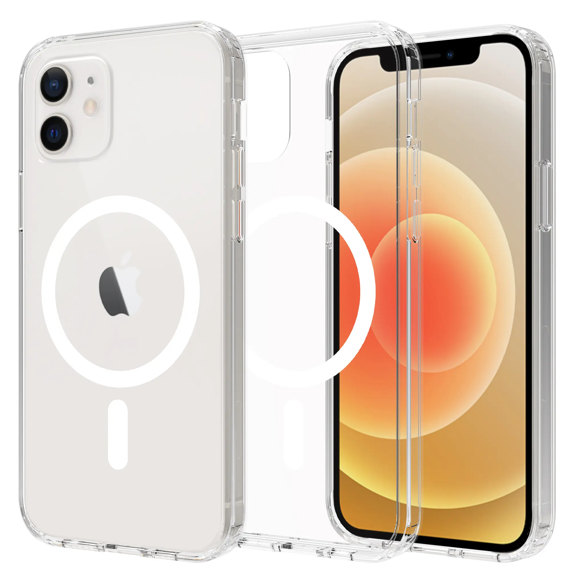 Hybridcover MagSafe iPhone 12/iPhone 12 Pro Gennemsigtig