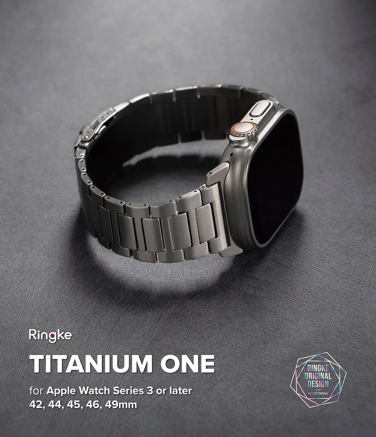 Titanium One Armband Apple Watch Series 12 47mm Natural Titanium