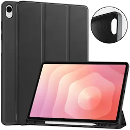 Samsung Galaxy Tab S12 Plus Tri-fold etui med pennholder, Svart