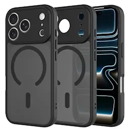 iPhone 17 Pro Max Hybrid-cover magnetisk, Frosted Black