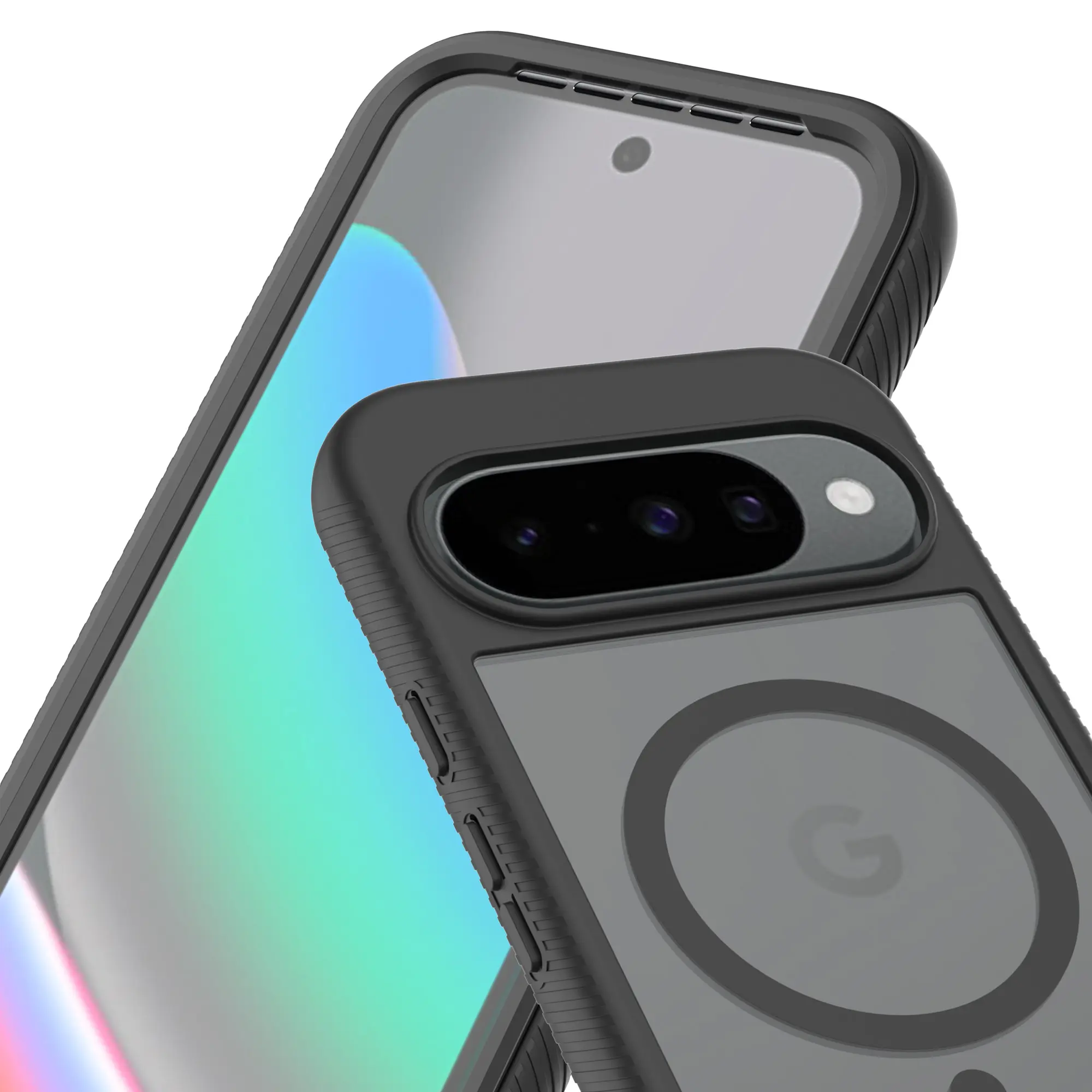 Full Protection Magnetic Case Google Pixel 10 Pro Svart/transparent