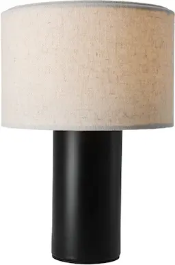 Edvin Mini - Genopladelig bordlampe 21cm, Sort
