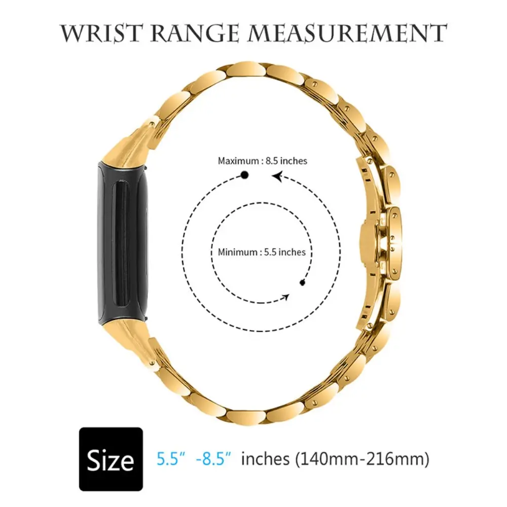 Stainless Steel Bracelet Fitbit Charge 6 Guld