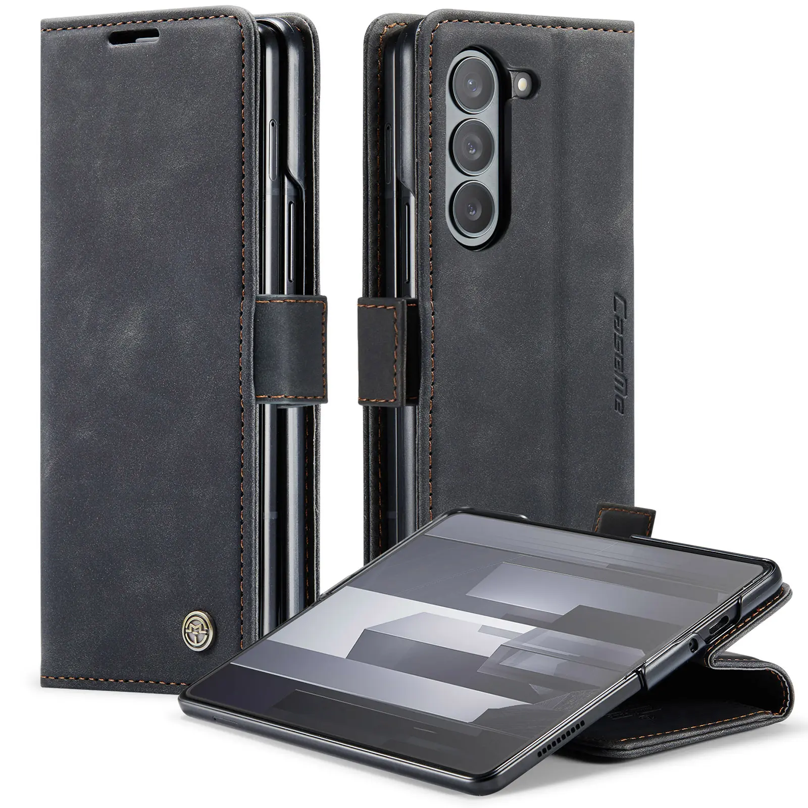 Slim Plånboksfodral Samsung Galaxy Z Fold 8 Ultra Svart
