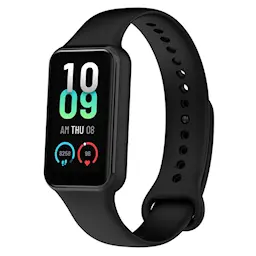 Rem af silikone til Amazfit Band 7 sort
