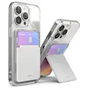 Stand Slot Card Holder Clear/Light Gray