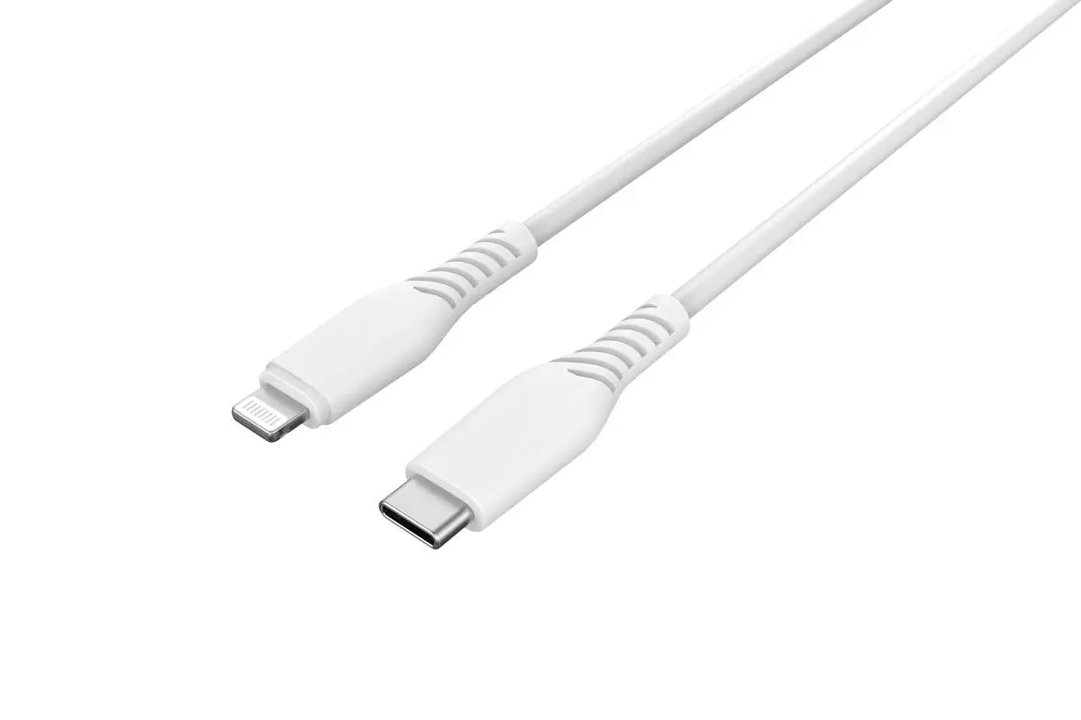 USB-C till Lightning kabel 2m Vit