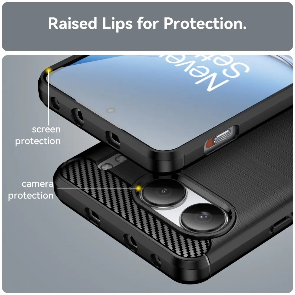  OnePlus Nord 4 Skal TPU Brushed Svart