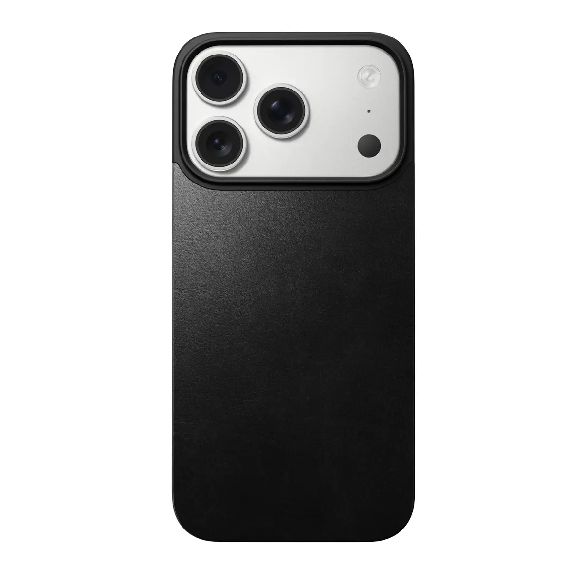 iPhone 17 Pro Magnetic Leather Back Black