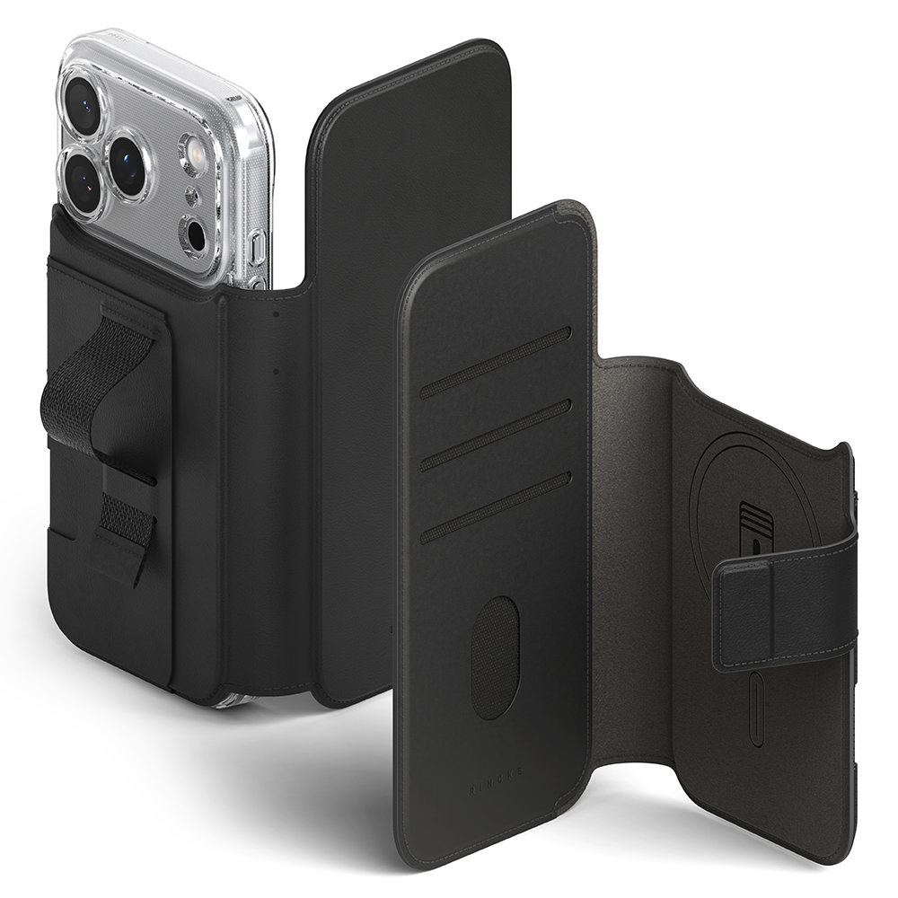 Ringke Folio Grip Wallet Magnetic iPhone 17 Pro Max Black