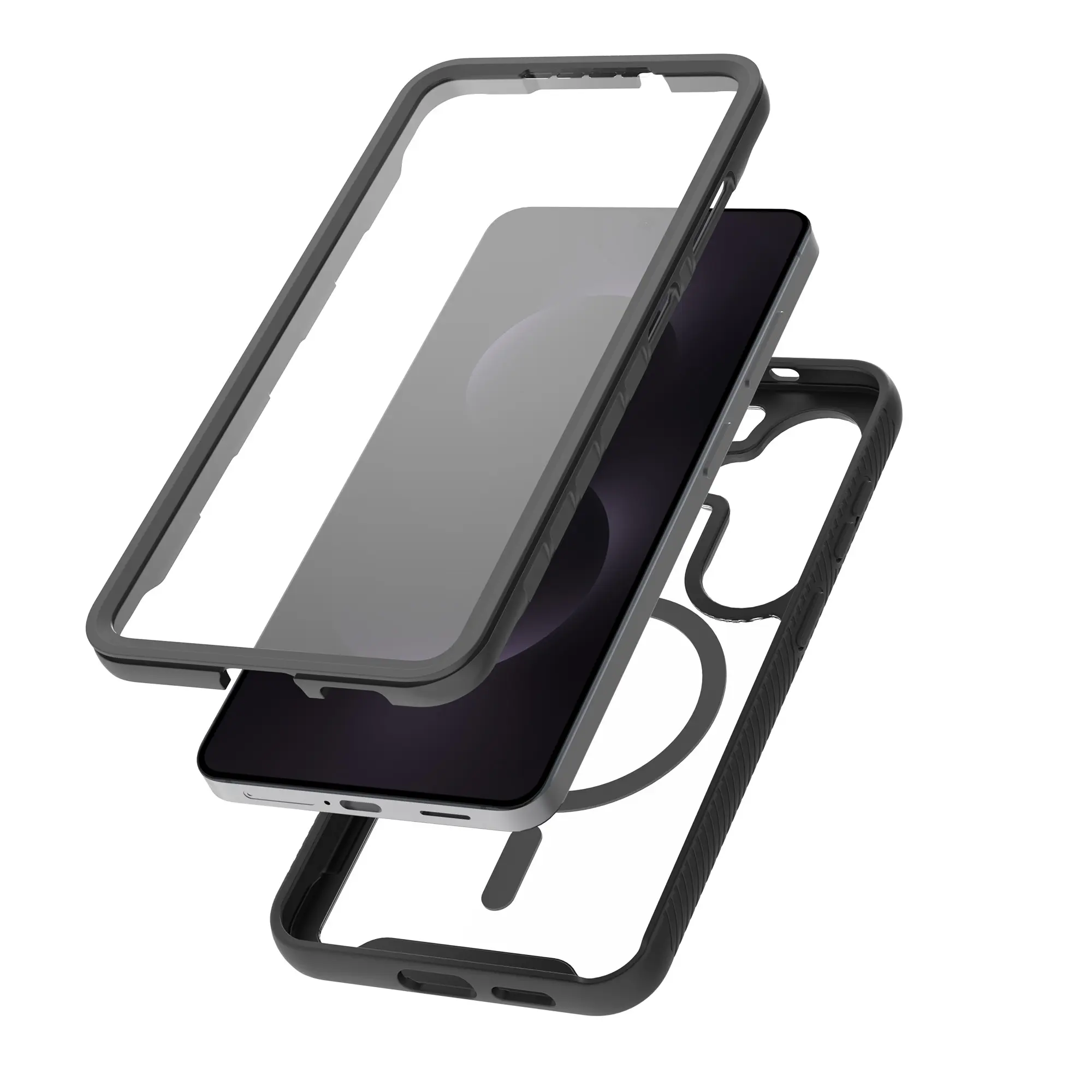 Full Protection Magnetic Case Samsung Galaxy S26 Svart/transparent