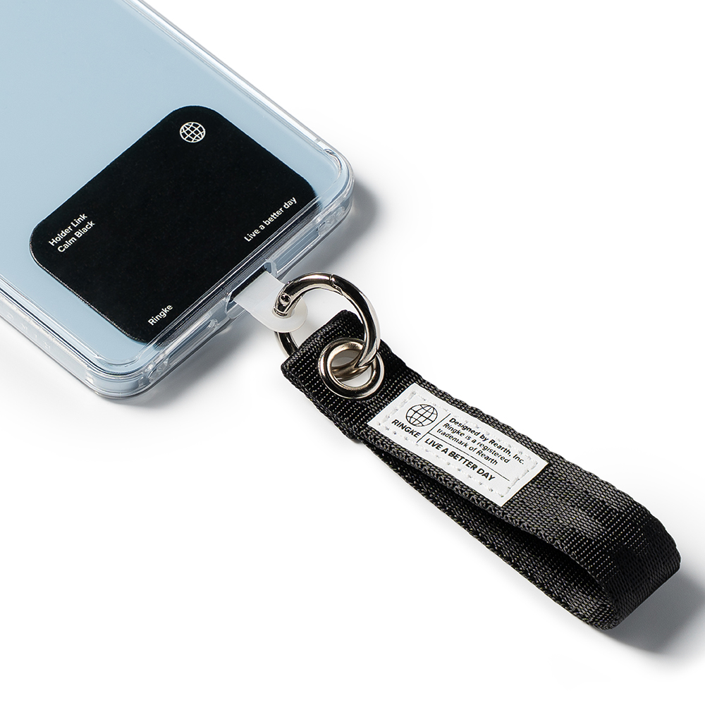 Ringke Holder Link & Eyelet Keyring Strap Black