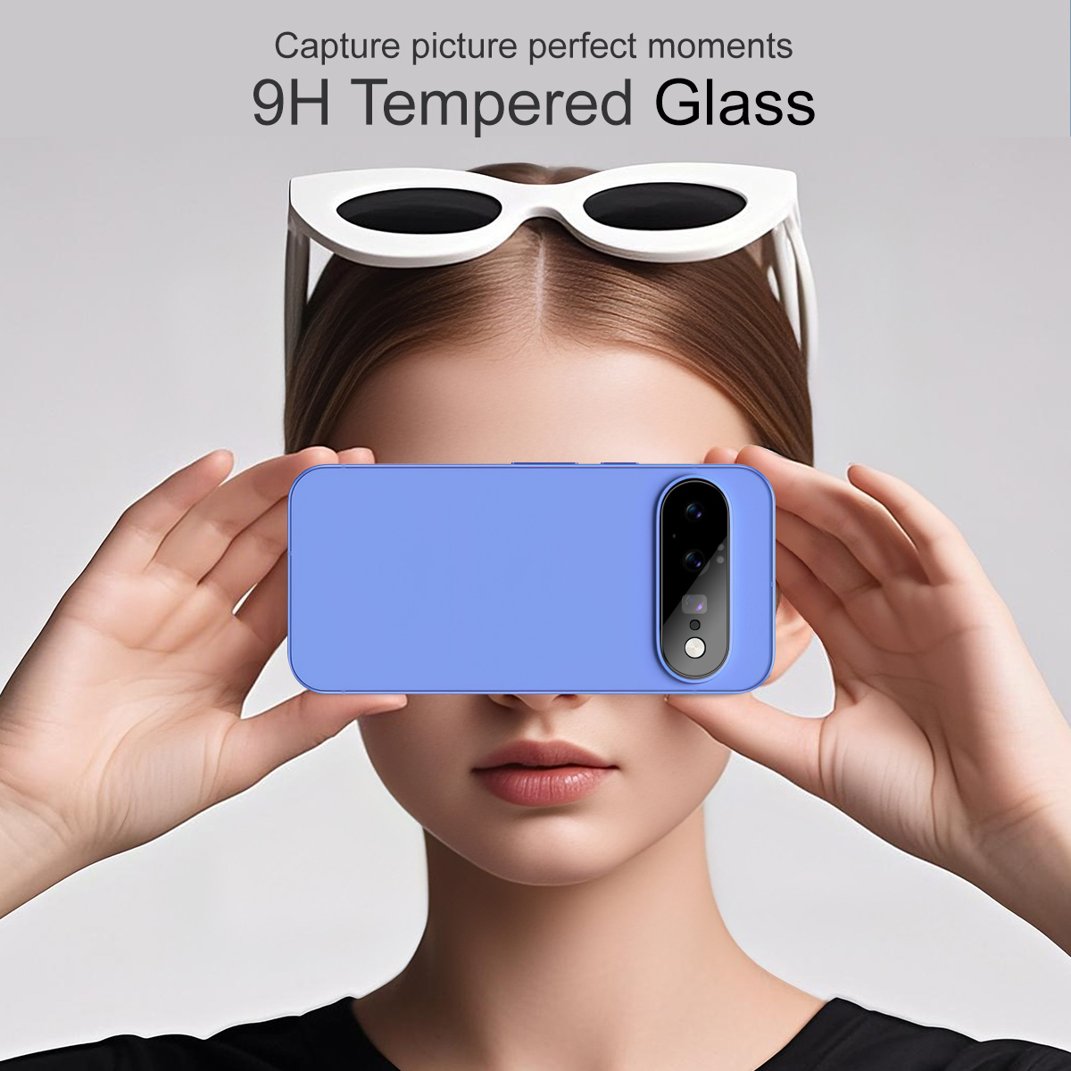 Härdat Glas 0.2mm Linsskydd Google Pixel 11 Svart