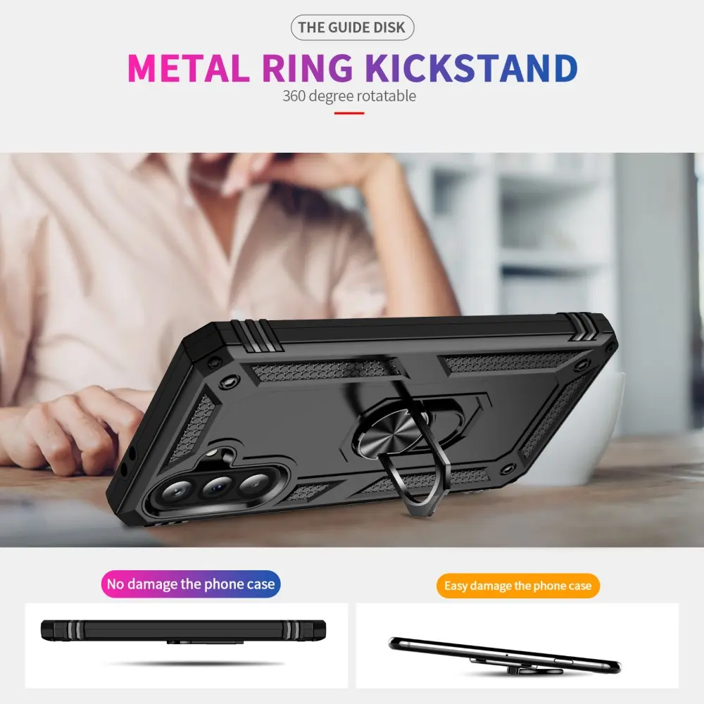 Hybridskal Tech Ring Samsung Galaxy A56 svart