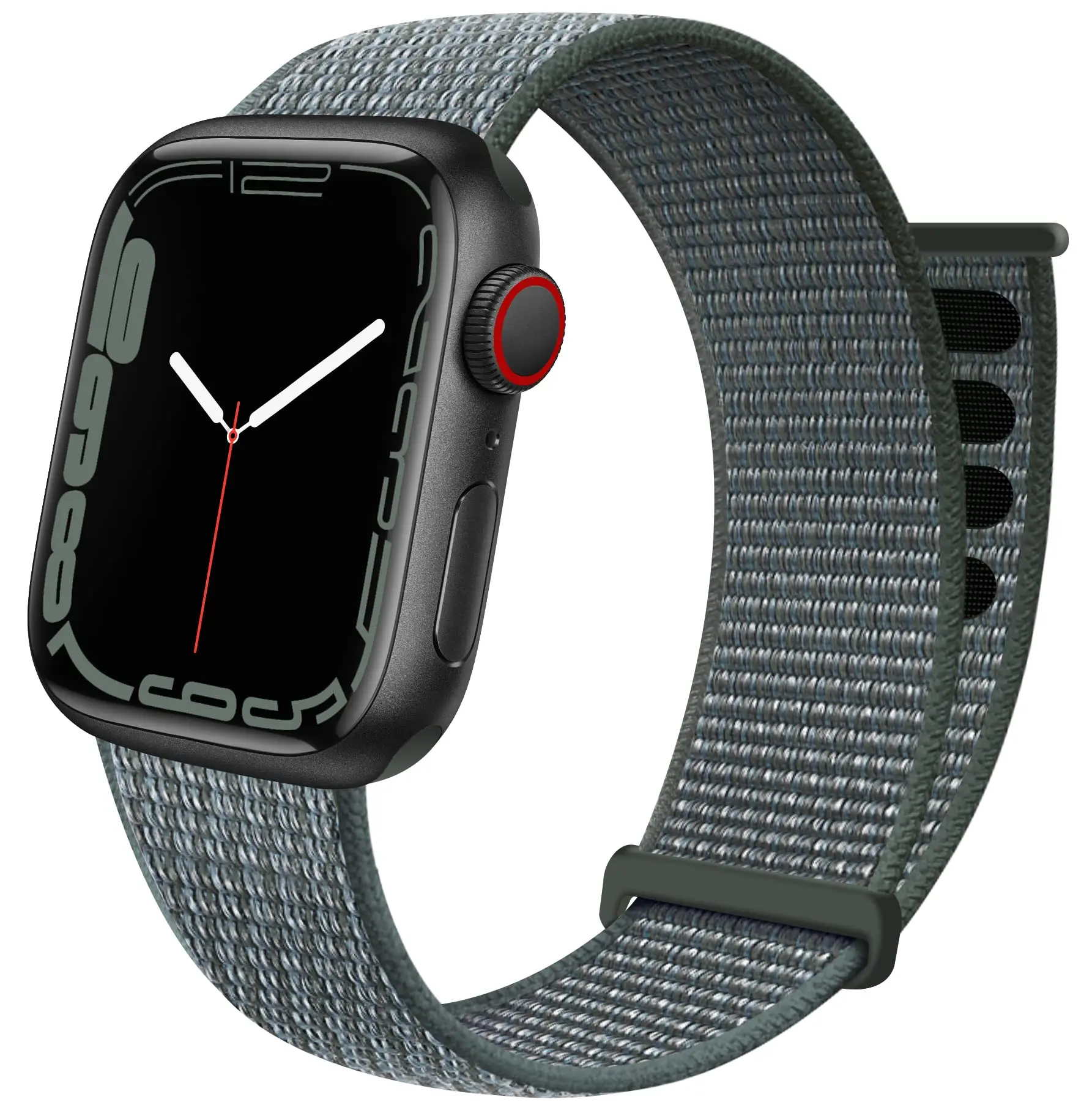 Nylonarmband Apple Watch Ultra 49mm 4th Gen Mörkgrå