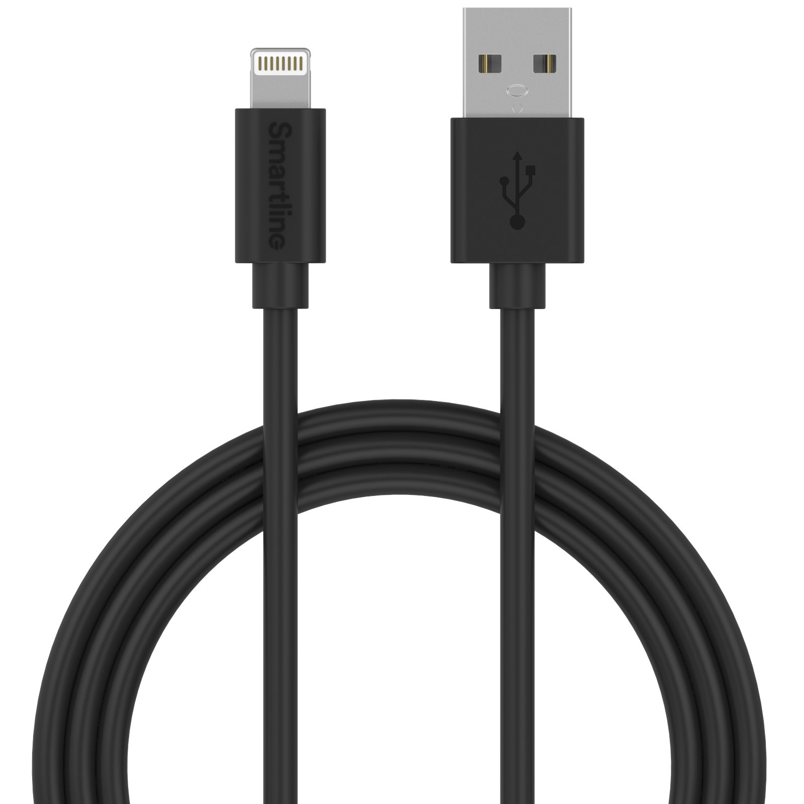 Smartline USB Cable Lightning 1m svart
