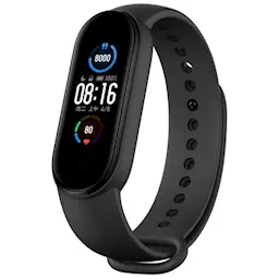 Rem af silikone til Xiaomi Mi Band 6/Mi Band 5 Sort