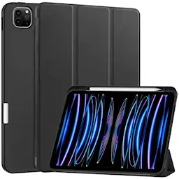 Apple iPad Pro 11 6th Gen (2025) Tri-fold etui med penneholder, Sort