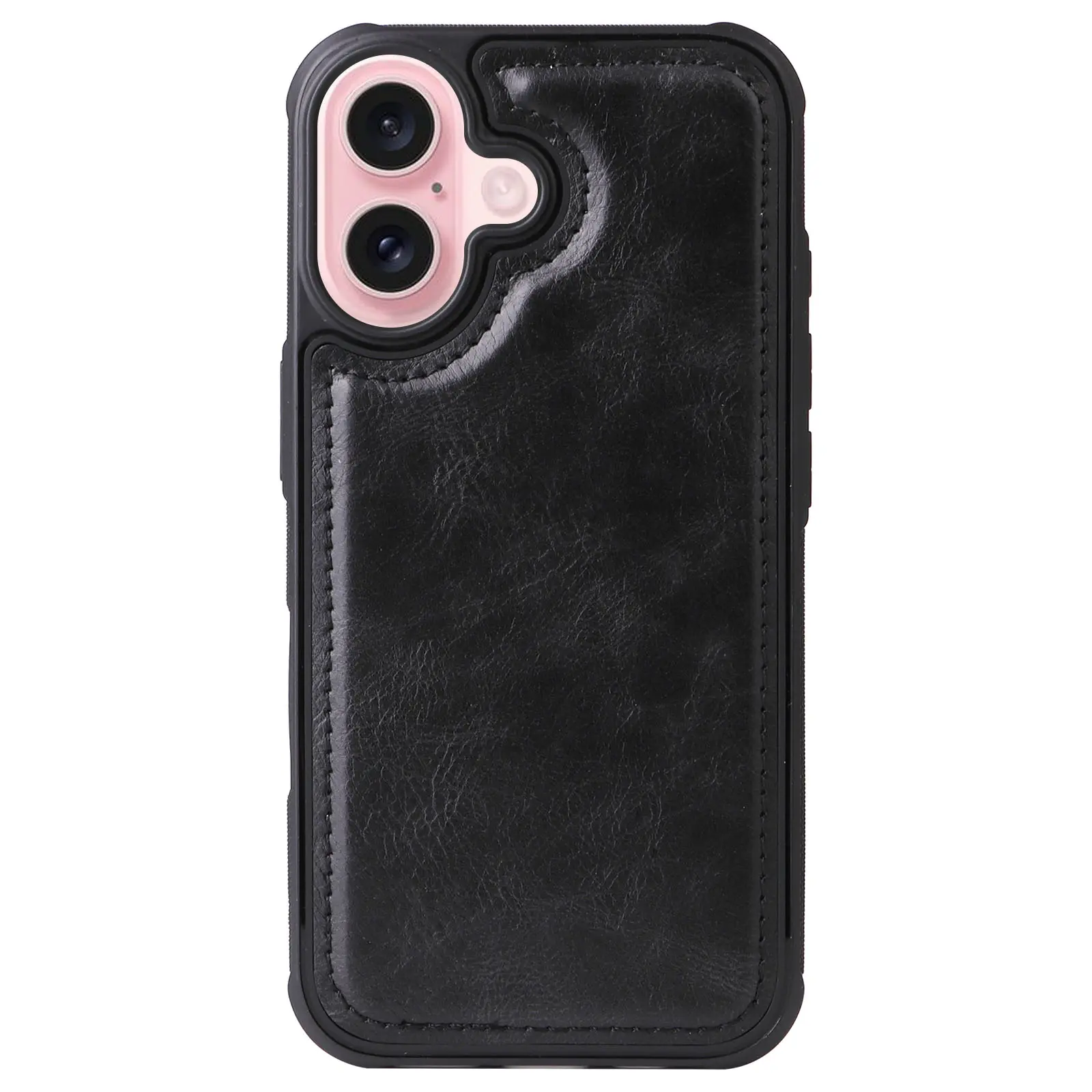 Magnet Leather Multi-Wallet iPhone 17 svart