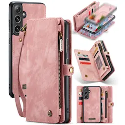 Multi-slot Plånboksfodral Samsung Galaxy S24 Rosa