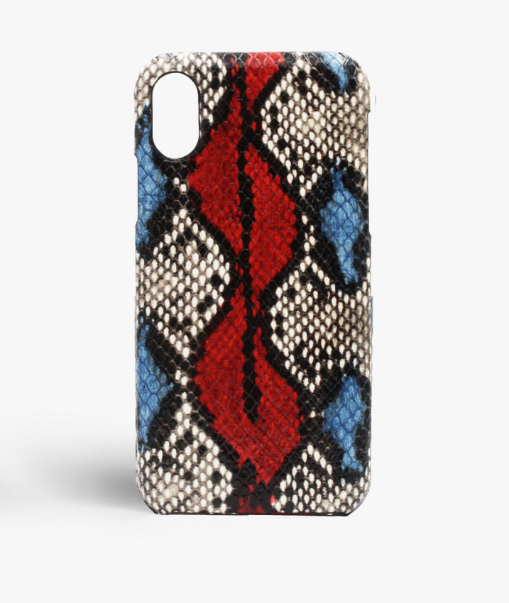 The Case Factory iPhone X/XS Deksel Snake Cobalt/Red