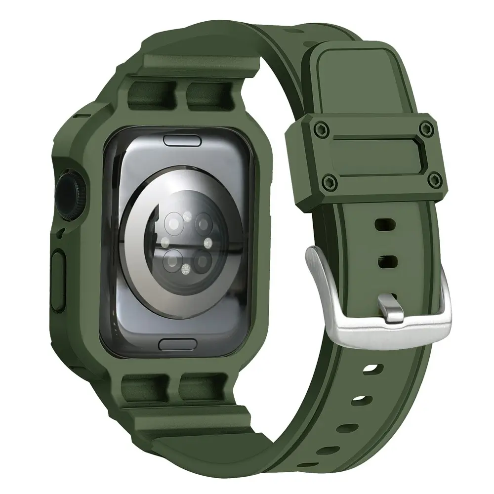 Apple Watch Series 10 46mm Adventure Skal + Armband mörkgrön