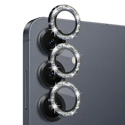 Linsebeskytter Glitter Hærdet Glas Samsung Galaxy S25 Sort