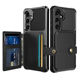 Samsung Galaxy A36 Støtsikkert deksel med lommebok, Svart