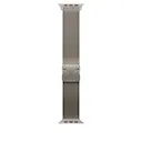Apple Watch Series 7 45mm Milanesisk loop L, Natural Titanium
