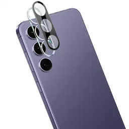 Samsung Galaxy S25 Kameralinsebeskyttelse i glass, Svart
