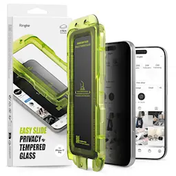 Easy Slide Privacy Glass (2-pack) iPhone 17 Pro Max