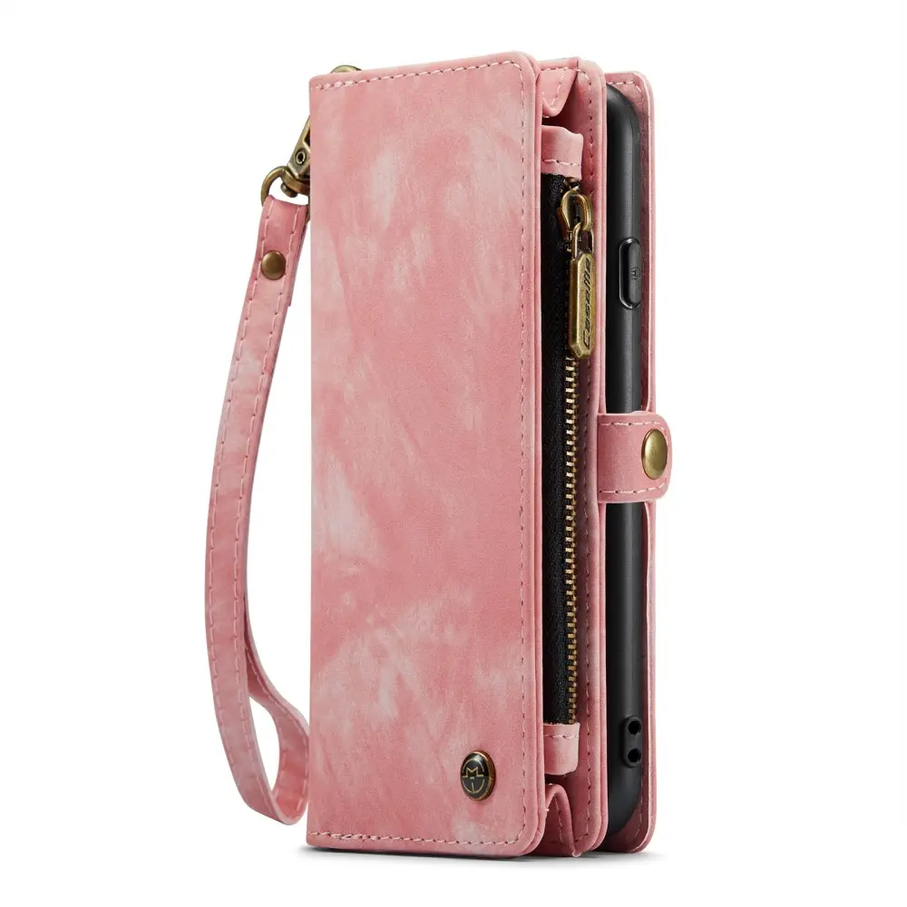 Multi-slot Plånboksfodral iPhone 8 Rosa