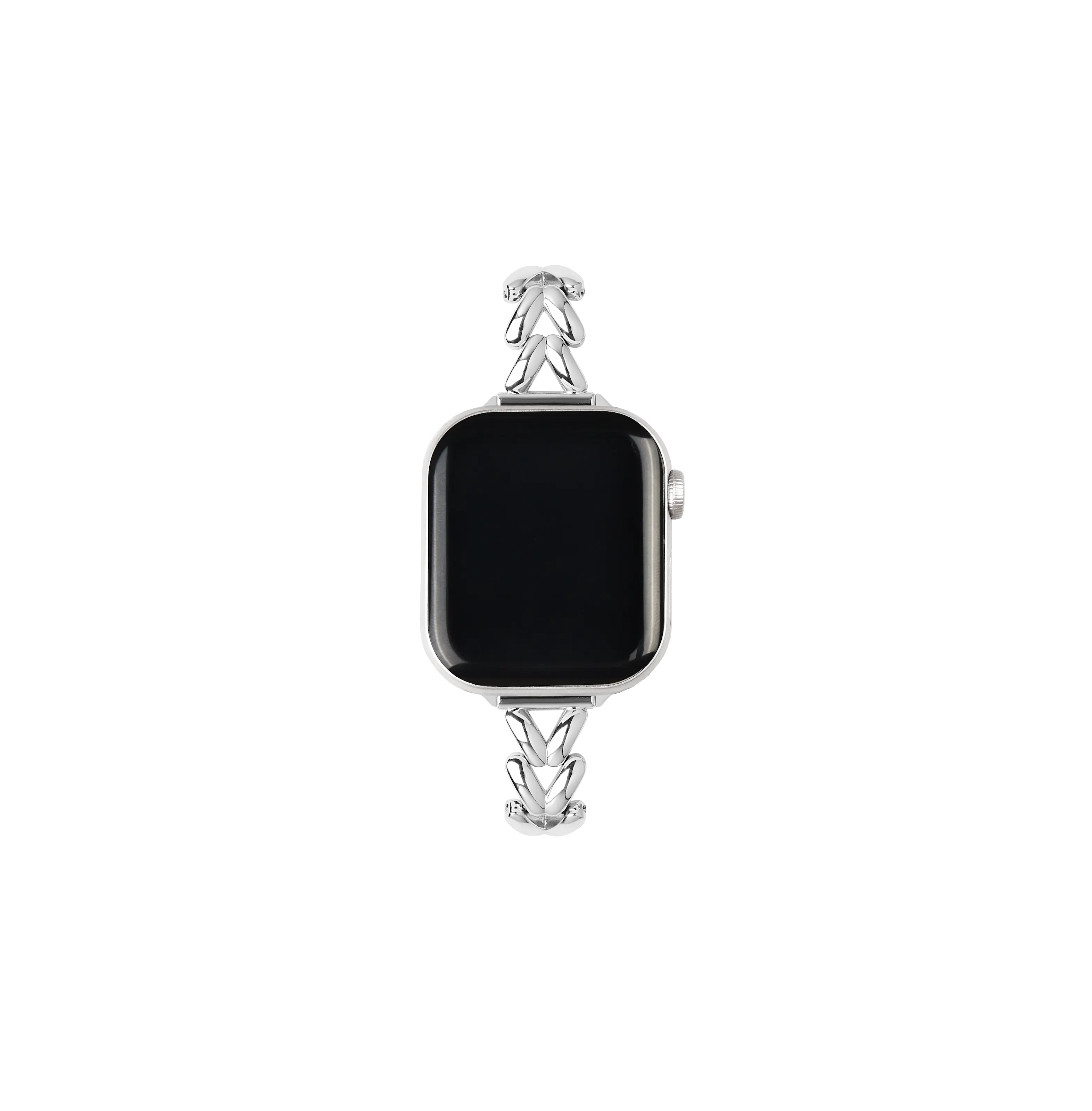 Apple Watch Series 8 45mm Flätat metallarmband, Silver