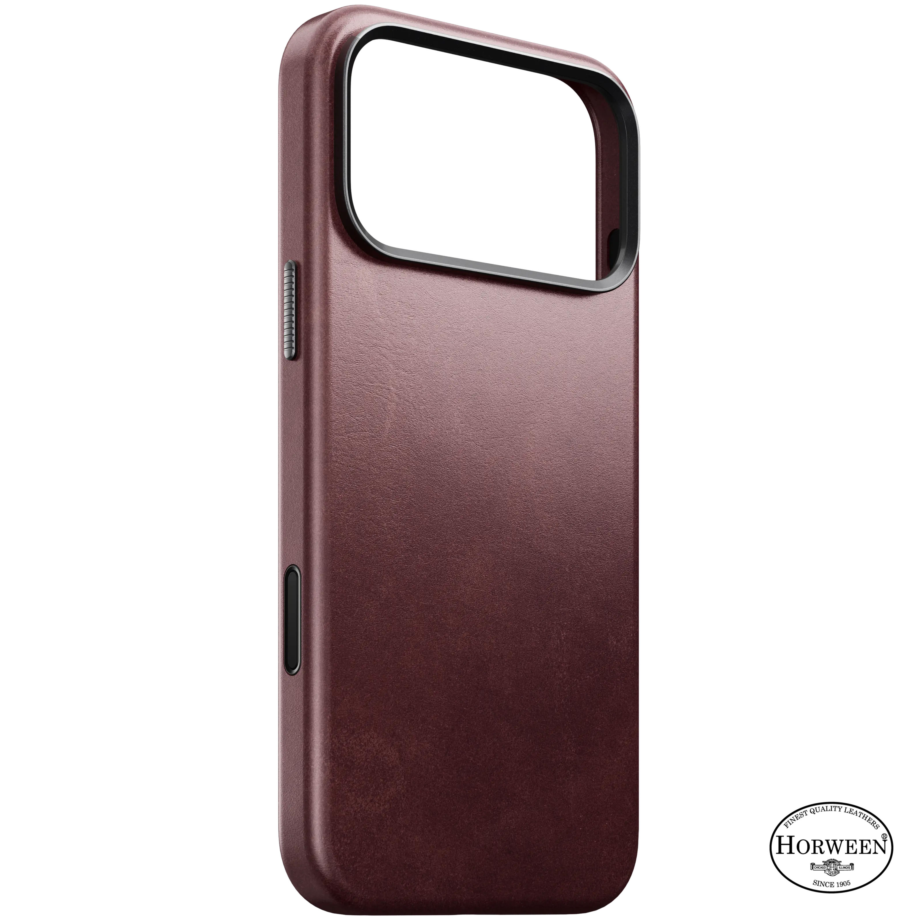 iPhone 18 Pro Max Traditional Horween Leather Case MagSafe Burgundy