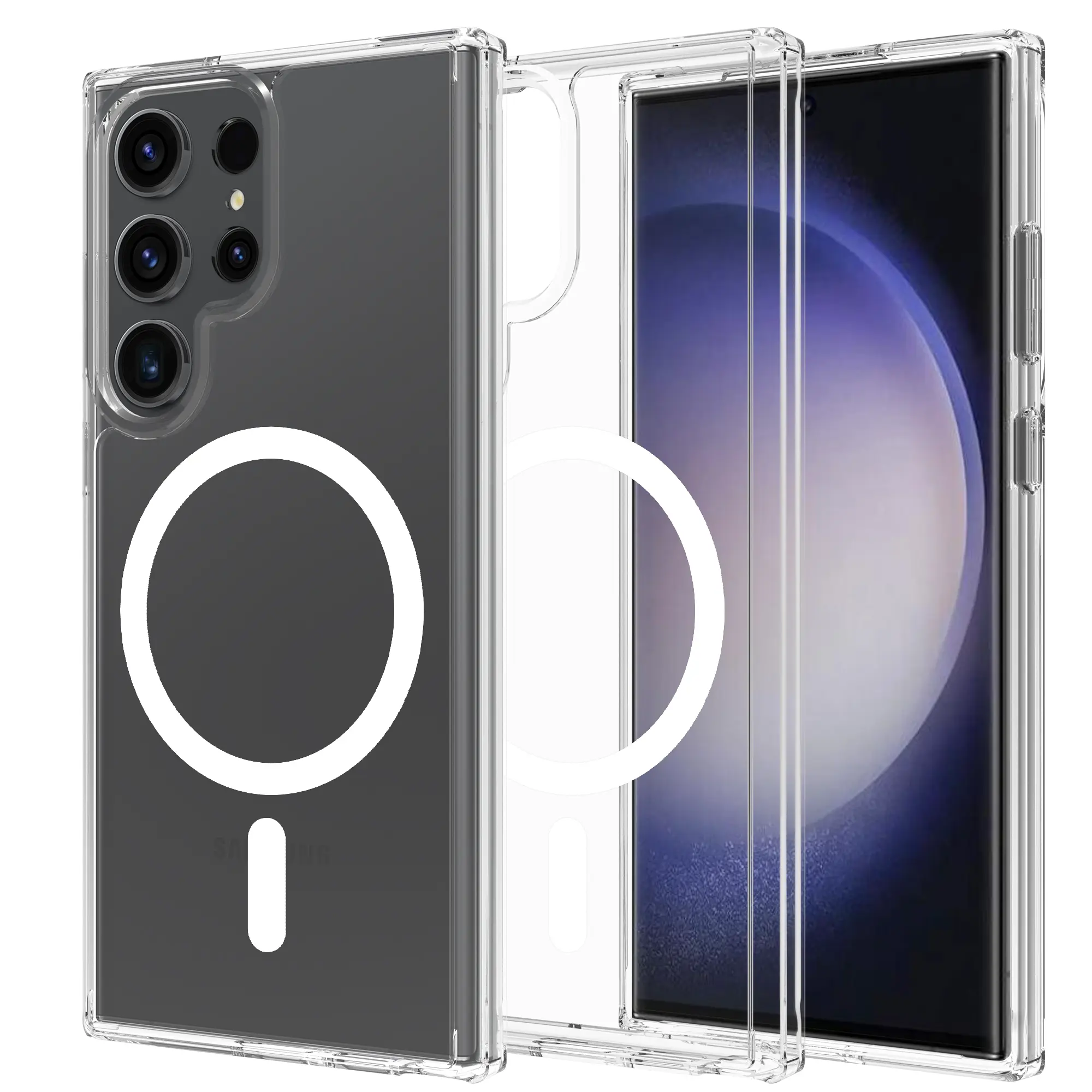 Hybridcover MagSafe Samsung Galaxy S23 Ultra Gennemsigtig