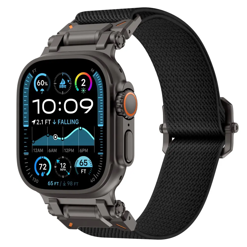 Endure Flex Nylon Strap Apple Watch Ultra 49mm 2nd Gen Svart
