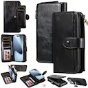 Magnet Leather Multi-Wallet iPhone 17 Pro Max sort