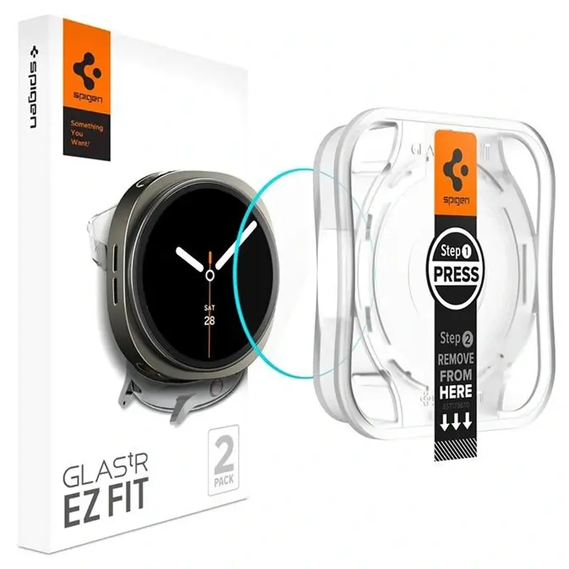 Samsung Galaxy Watch 8 44mm Screen Protector EZ Fit GLAS.tR (2-pack)