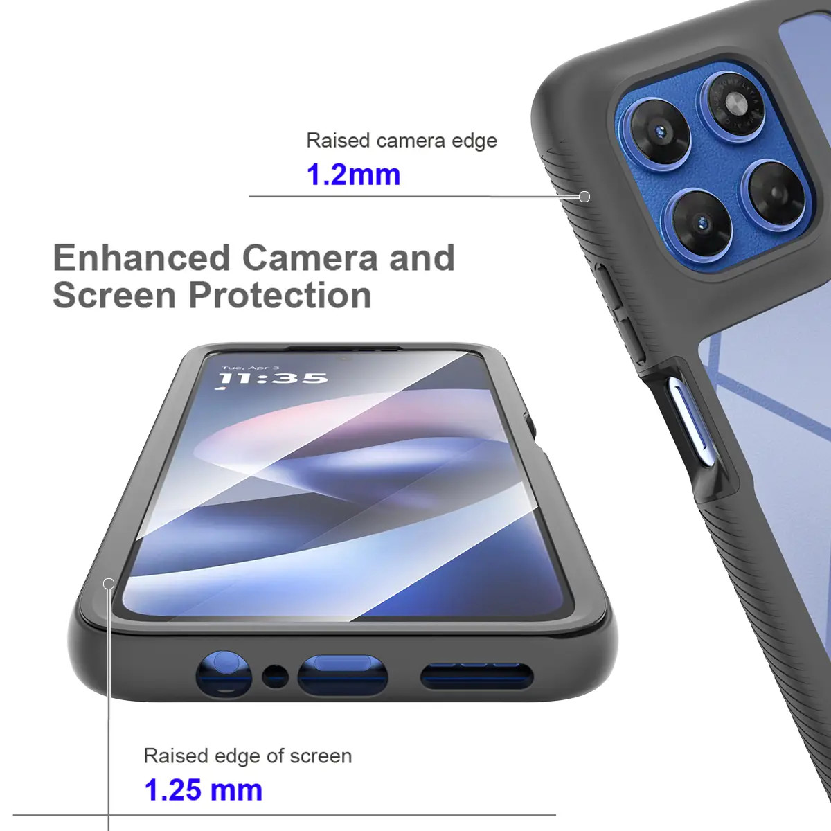 Full Protection Case Motorola Moto G37 Svart