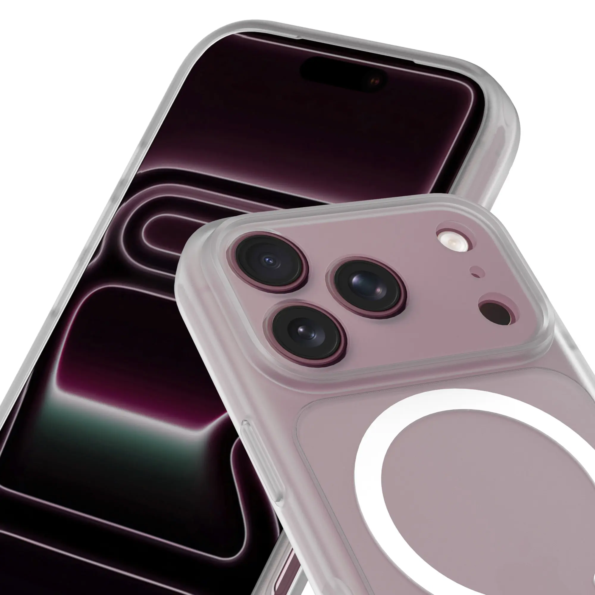 Magnetic Hybrid Skal iPhone 18 Pro Max White