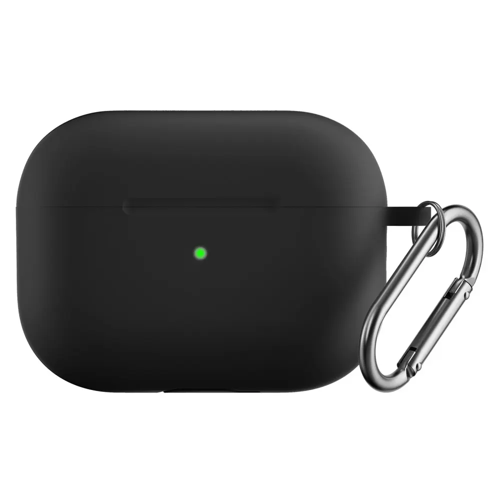 Silikonskal med karbinhake Apple AirPods Pro 2 Svart