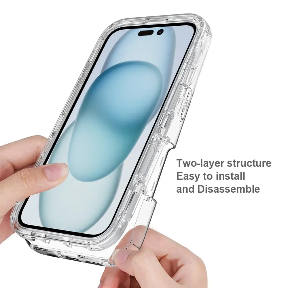 Full Cover Skal iPhone 16 Genomskinlig